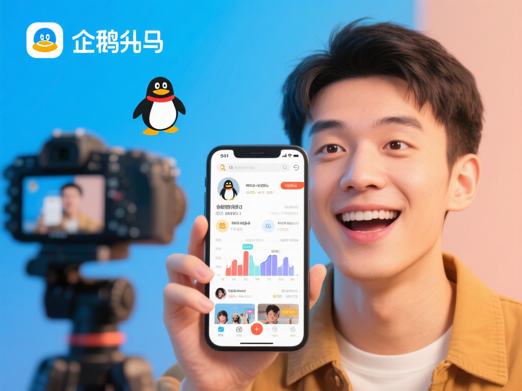 企鹅号自媒体平台app下载-企鹅号app官方版 v2.9.10安卓版-96下载站 小明是一位热衷于拍摄短视频的年轻创作者。